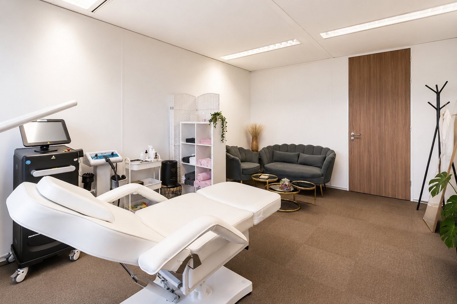De behandelkamer van Elegant Clinic in Delft